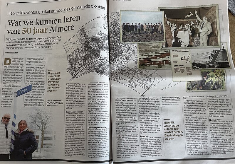 foto van artikel in Dagblad de Stentor van 14 februari 2026 met een uitgebreid artikel over Almere