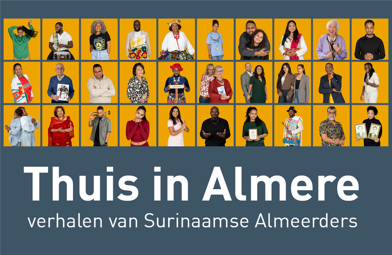 beeld bij tentoonstelling over Surinaamse Almeerders